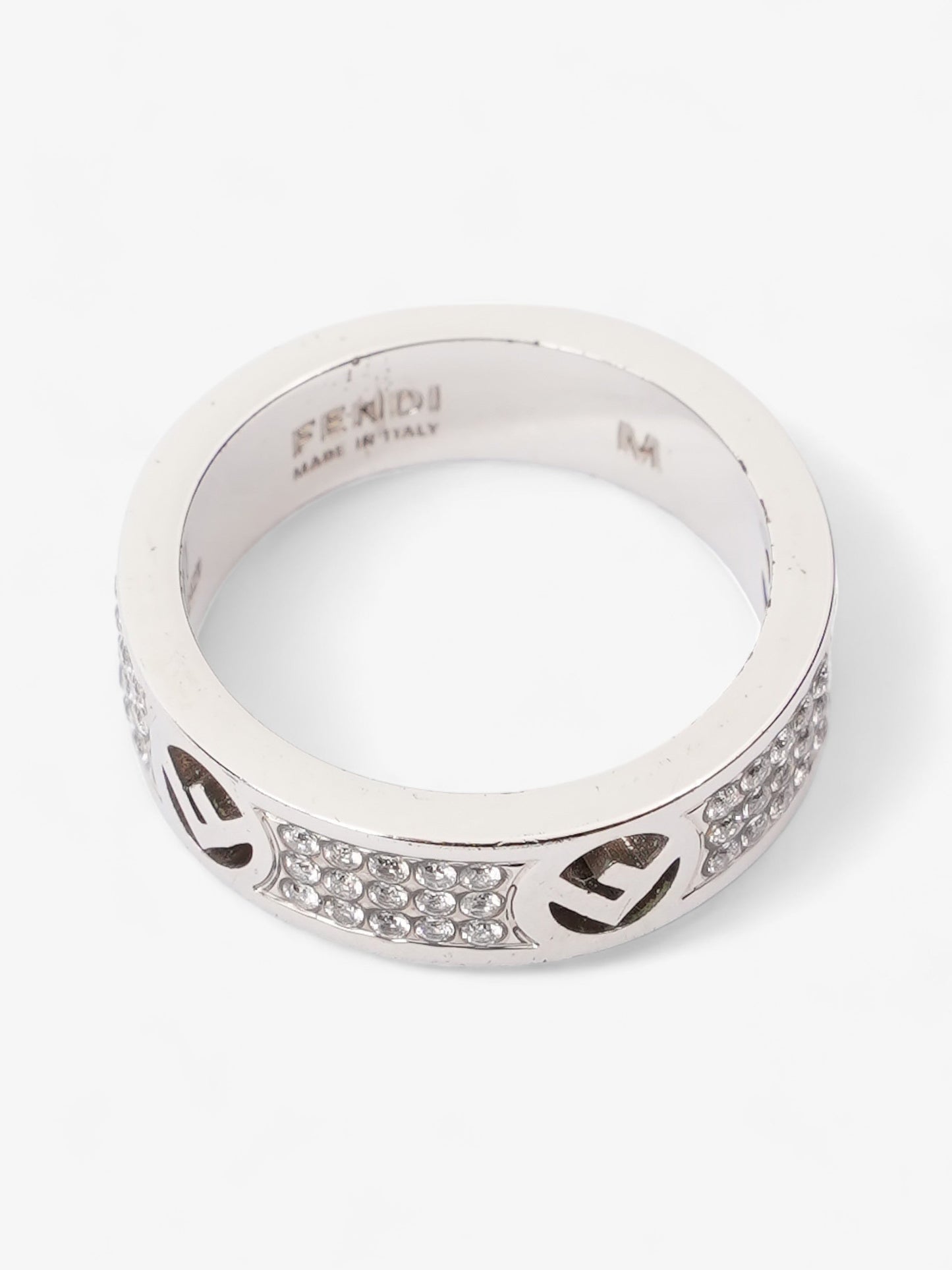 Fendi F is Fendi Ring Silver Base Metal Medium (54mm)