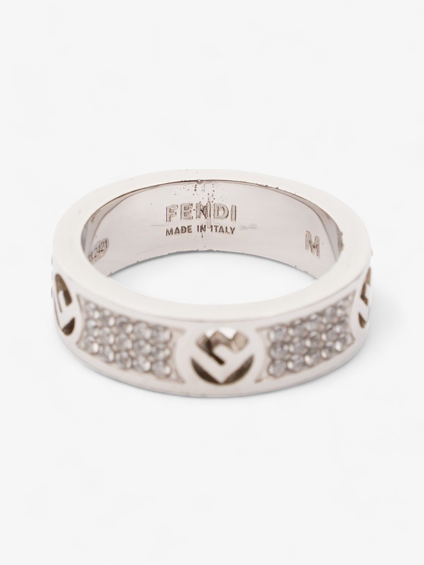 Fendi F is Fendi Ring Silver Base Metal Medium (54mm)