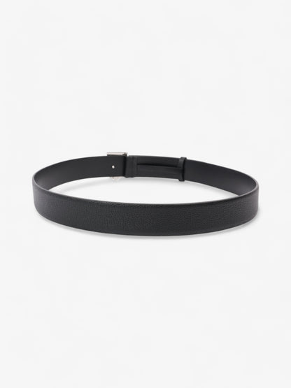 Burberry Logo Buckle Belt Black Leather 100cm 40"