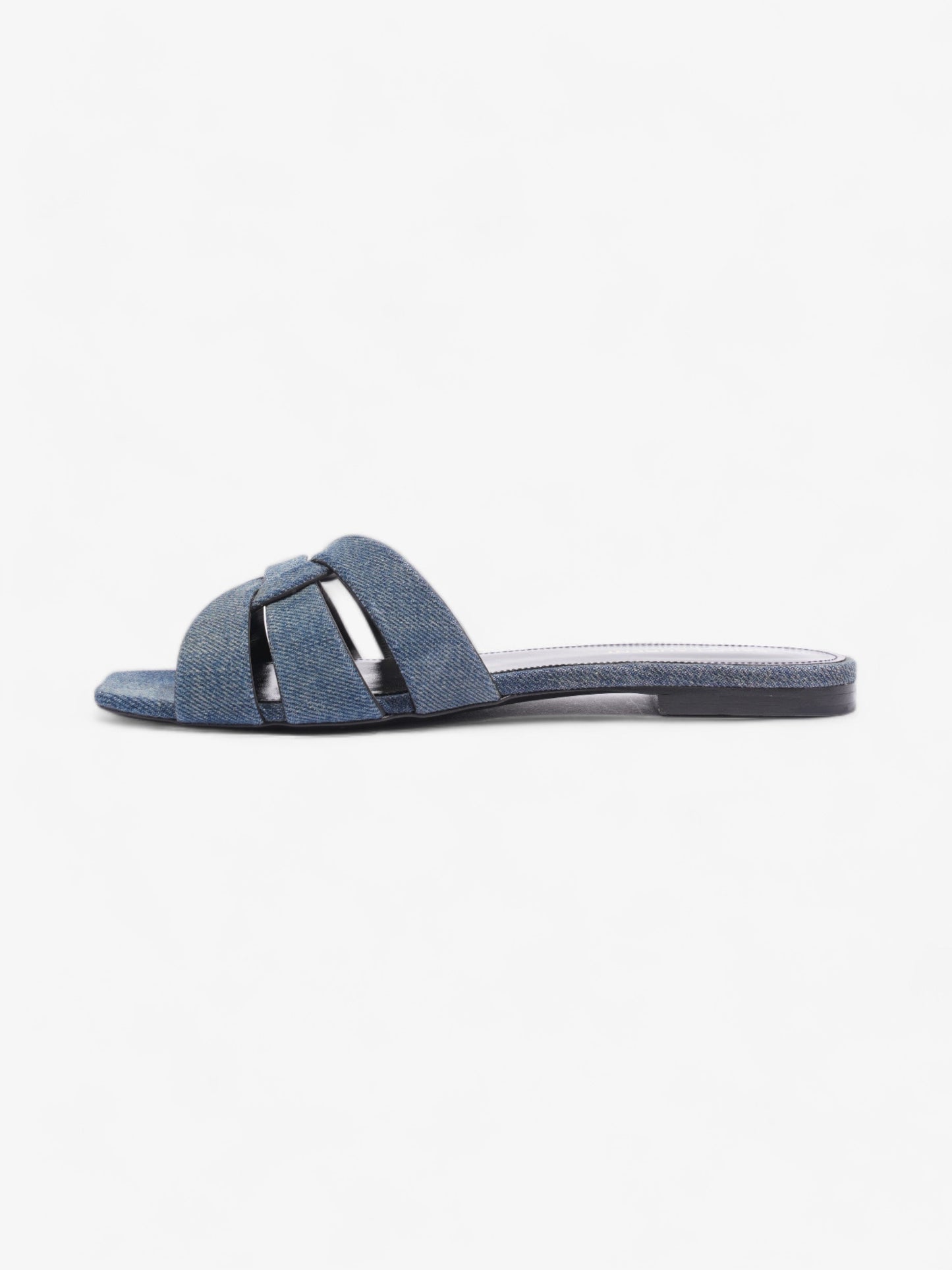 Saint Laurent Nu Pieds Denim Sandals  Blue  Denim EU 37.5 UK 4.5