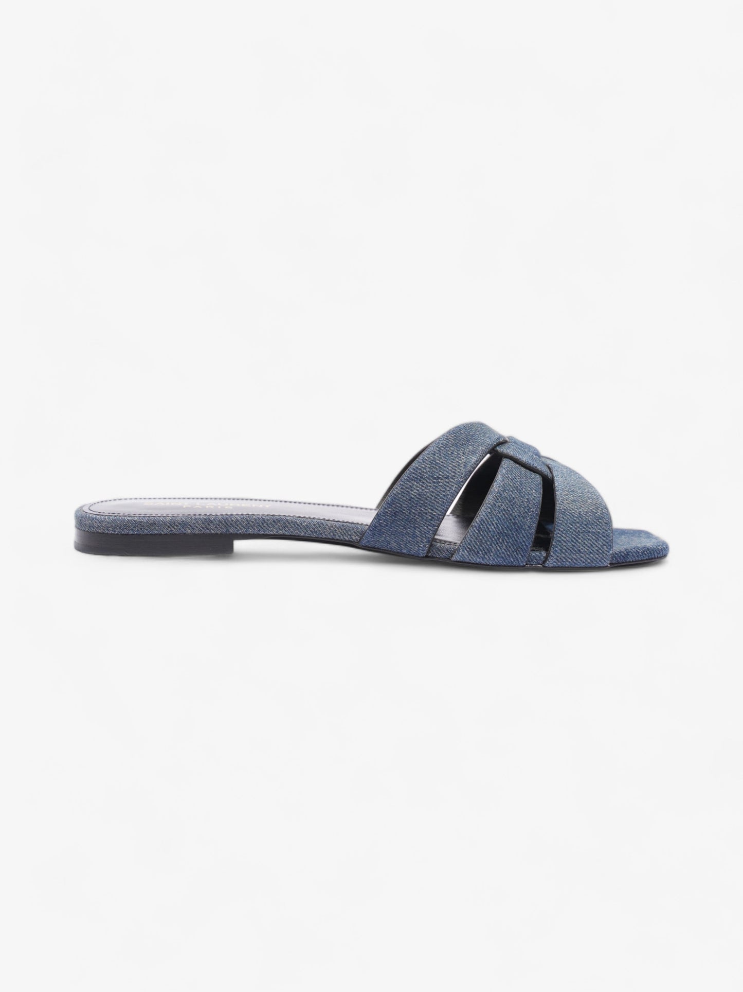 Saint Laurent Nu Pieds Denim Sandals  Blue  Denim EU 37.5 UK 4.5