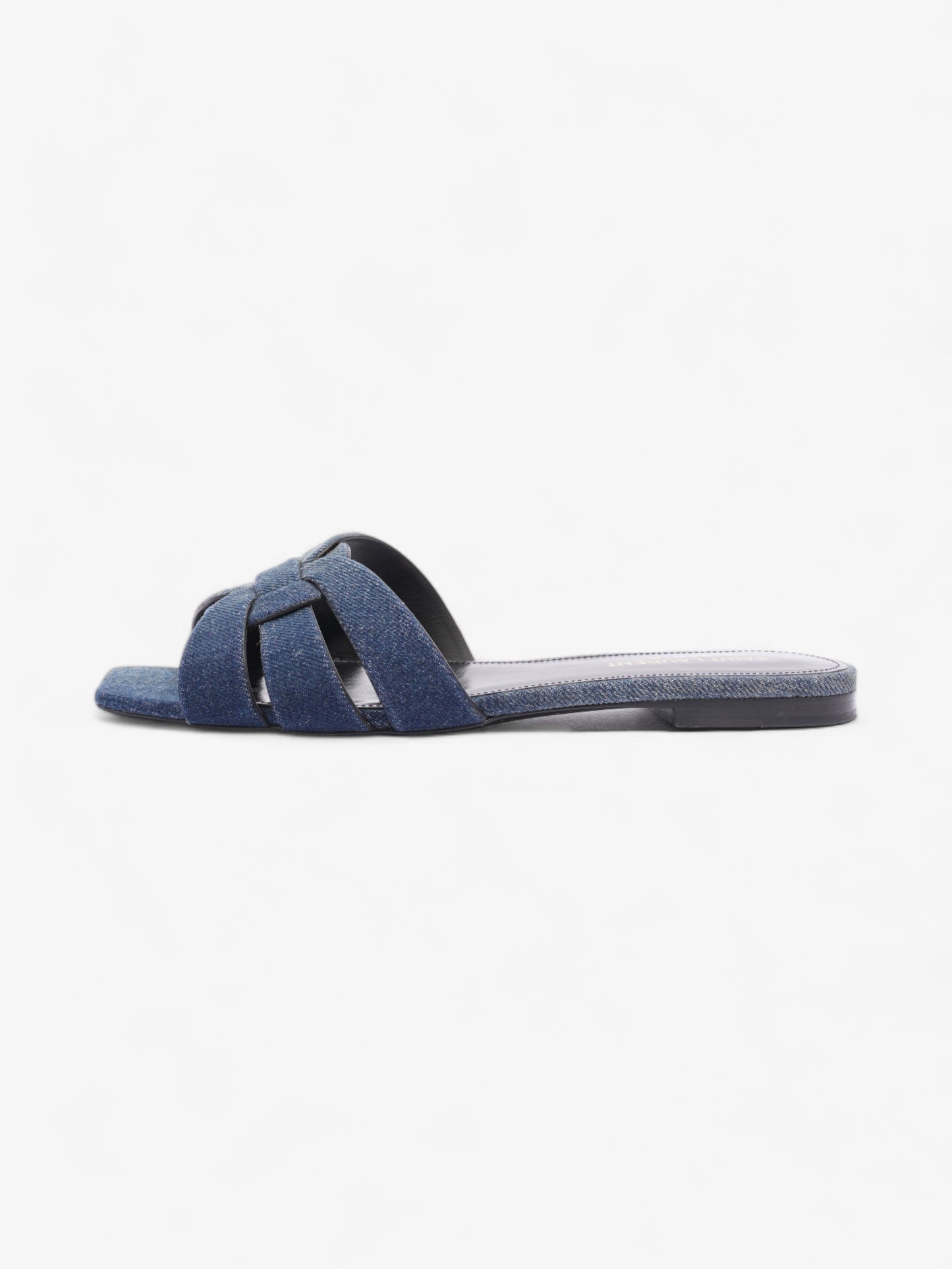 Saint Laurent Nu Pieds Denim Sandals  Blue  Denim EU 37.5 UK 4.5