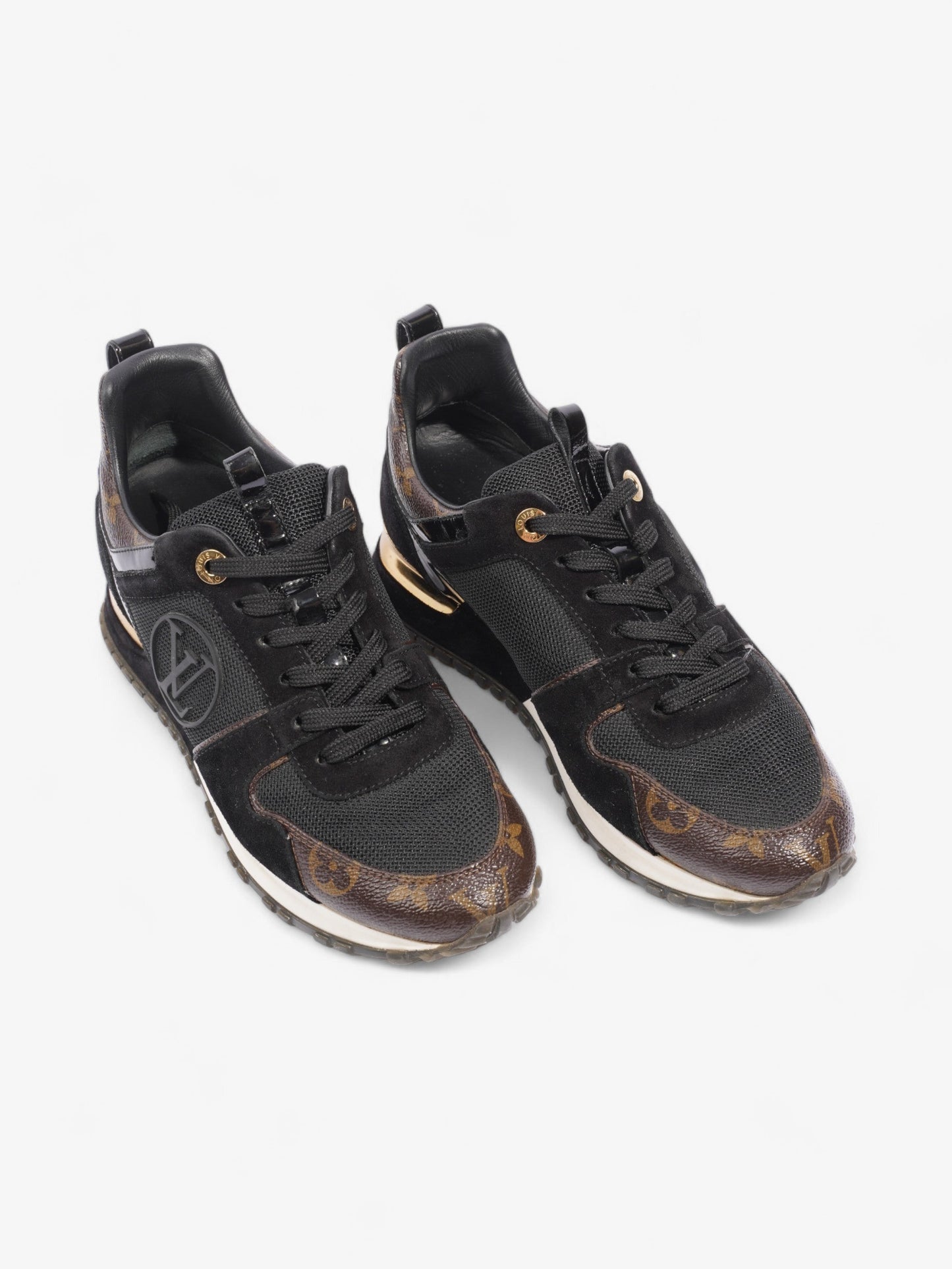 Louis Vuitton Run Away Black / Monogram Suede EU 37.5 UK 4.5