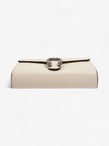 Gucci Dionysus Chain Wallet White Leather