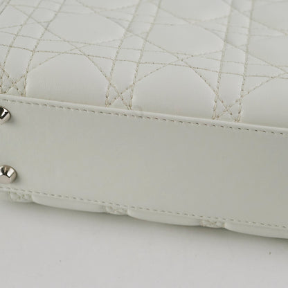 Christian Dior Lady Dior Mini Lambskin White