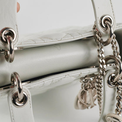 Christian Dior Lady Dior Mini Lambskin White