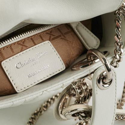 Christian Dior Lady Dior Mini Lambskin White