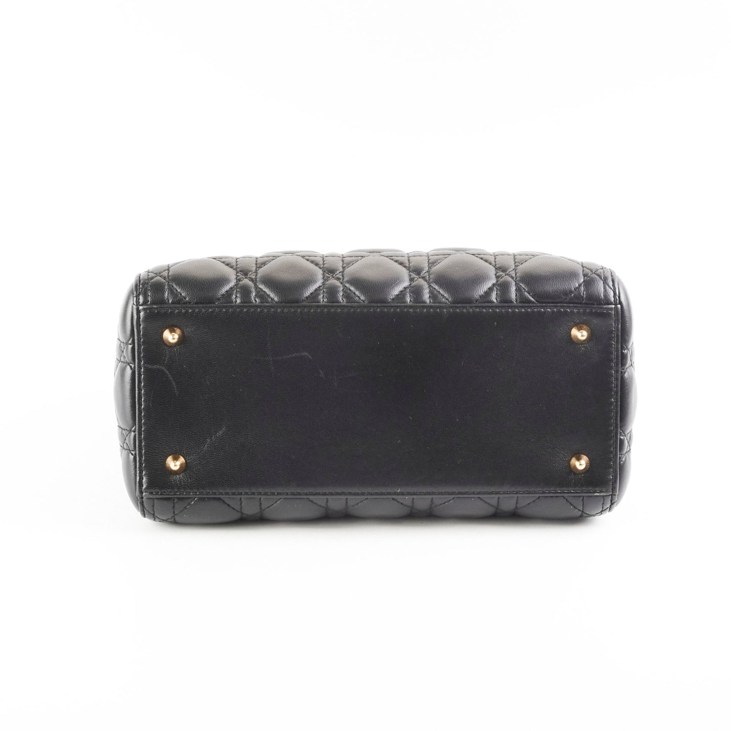 Christian Dior Medium Lady Dior Lambskin Black