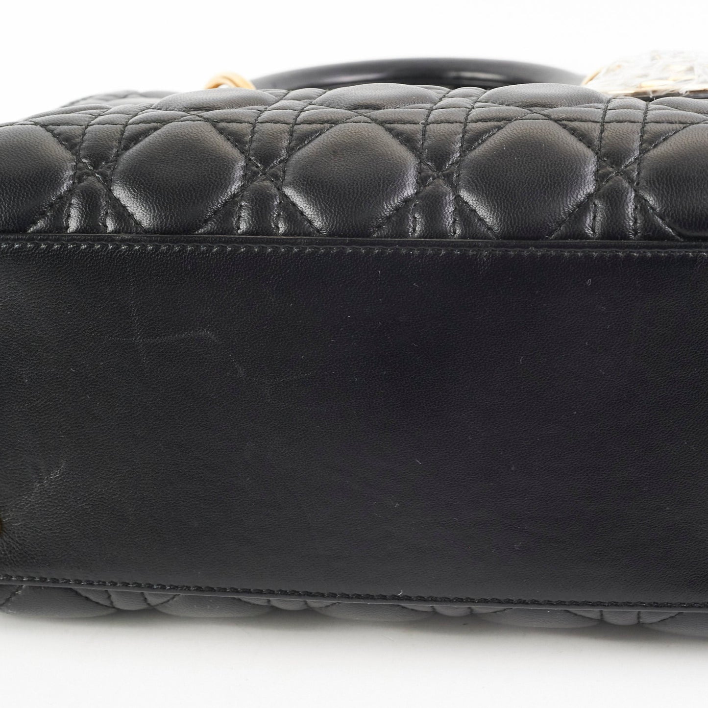 Christian Dior Medium Lady Dior Lambskin Black