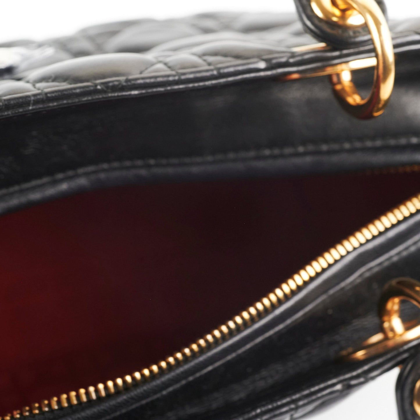 Christian Dior Medium Lady Dior Lambskin Black