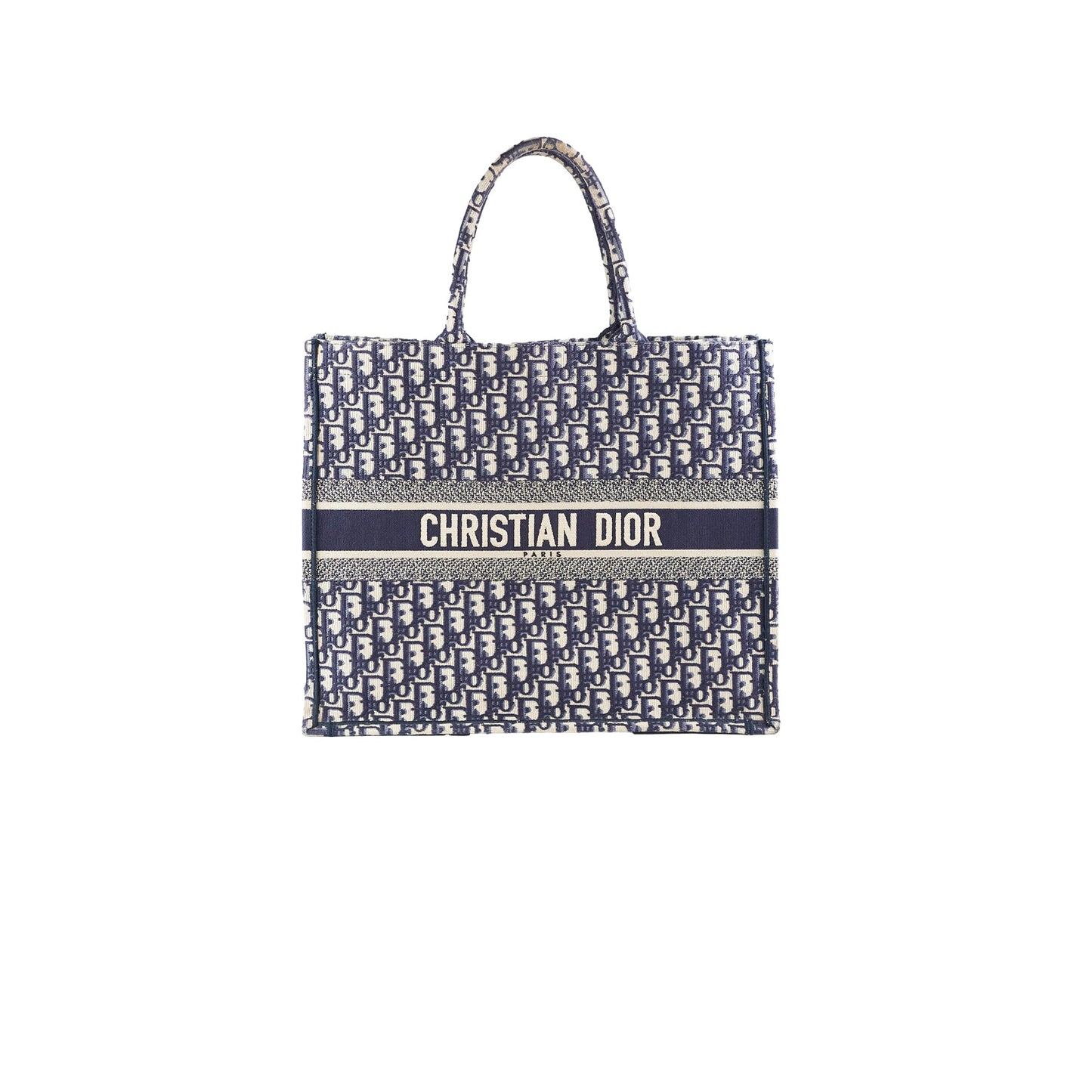 Christian Dior Book Tote Large Navy