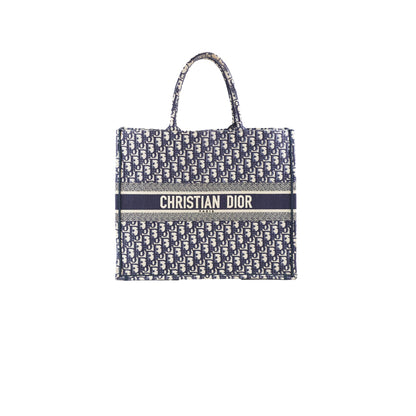Christian Dior Book Tote Large Navy