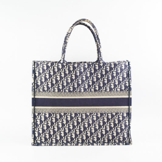 Christian Dior Book Tote Large Navy