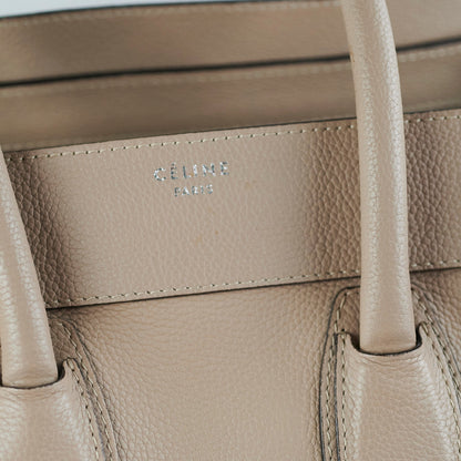 Celine Micro Luggage Tote Beige
