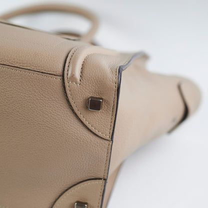 Celine Micro Luggage Tote Beige
