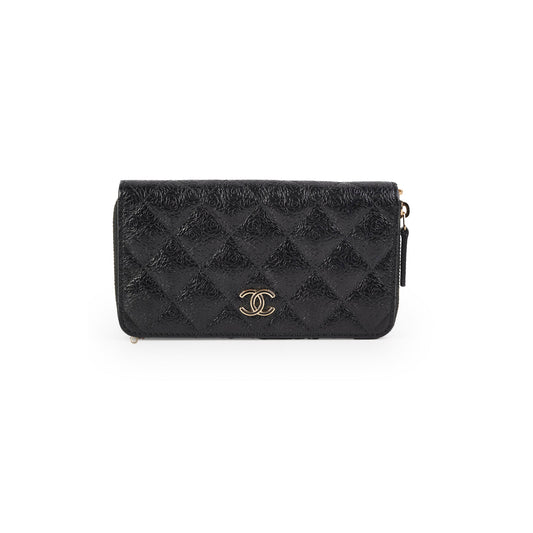 ITEM 14 - Chanel Wallet Zip Wallet Black