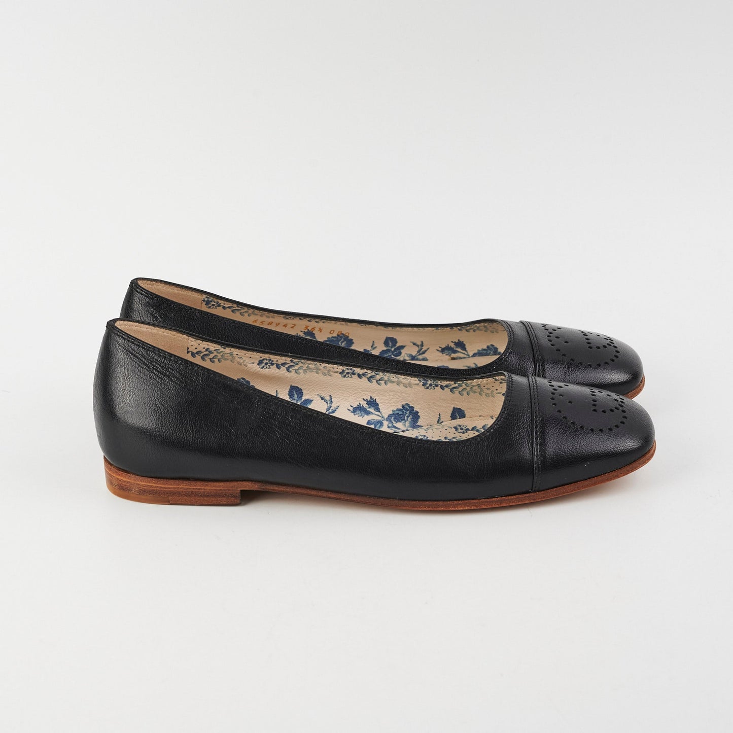 Gucci Ballet Flat With Interlocking G Black Size 36.5