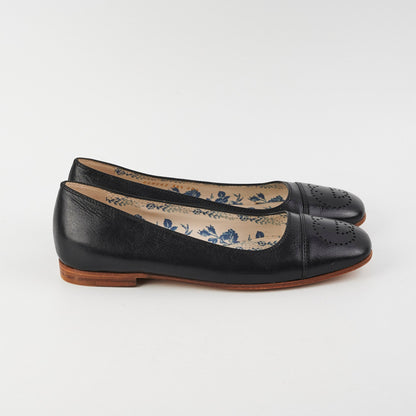 Gucci Ballet Flat With Interlocking G Black Size 36.5
