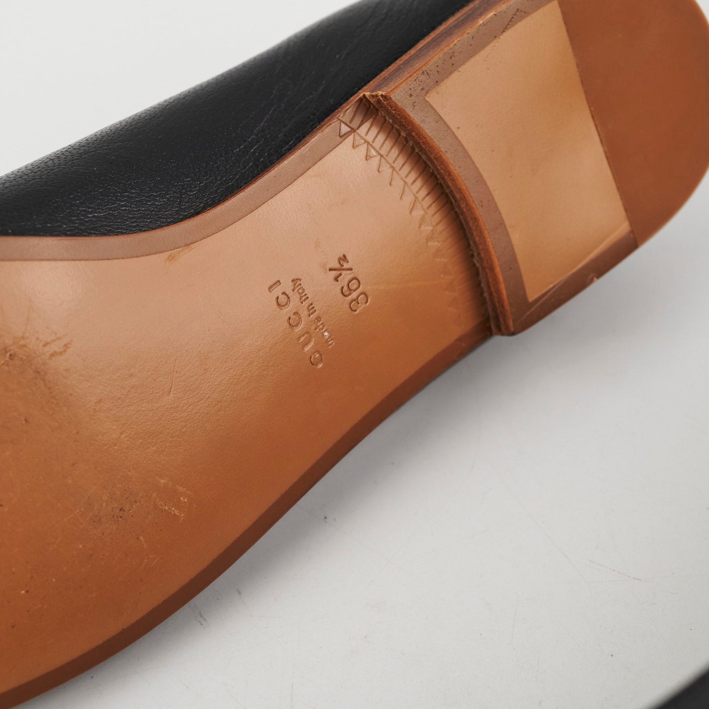 Gucci Ballet Flat With Interlocking G Black Size 36.5