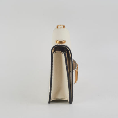 Christian Dior Ja'Dior Flap Bag Cream