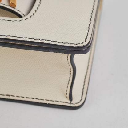 Christian Dior Ja'Dior Flap Bag Cream