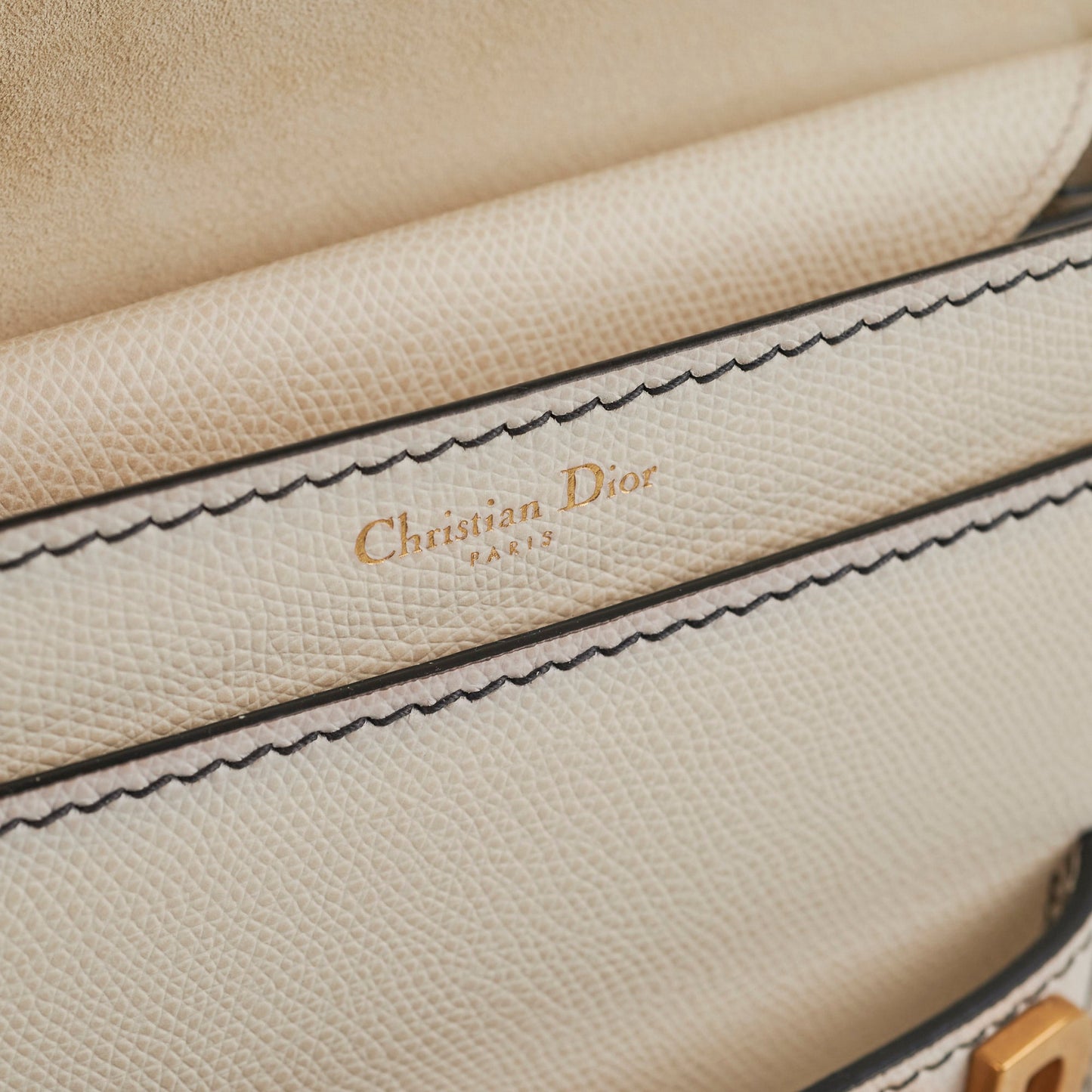 Christian Dior Ja'Dior Flap Bag Cream