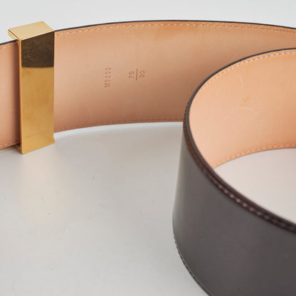 Louis Vuitton Patent Belt Amarate 75cm
