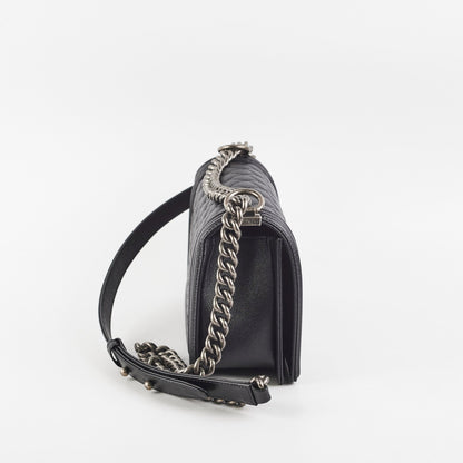 Chanel Caviar Old Medium Boy Black