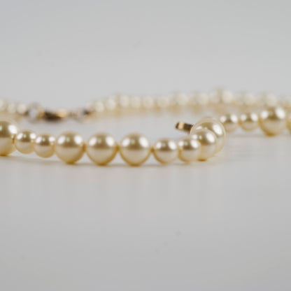 Chanel Pearl Long CC Logo Necklace Costume Jewellery