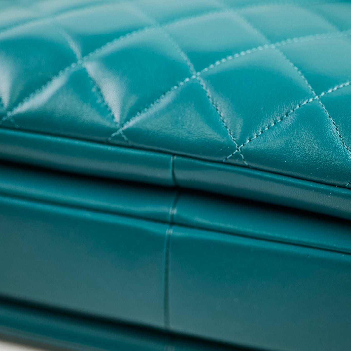 Chanel Large Trendy CC Lambskin Turquoise - Series 20