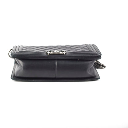 Chanel Old Medium Boy Lambskin Black
