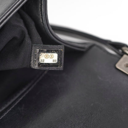 Chanel Old Medium Boy Lambskin Black