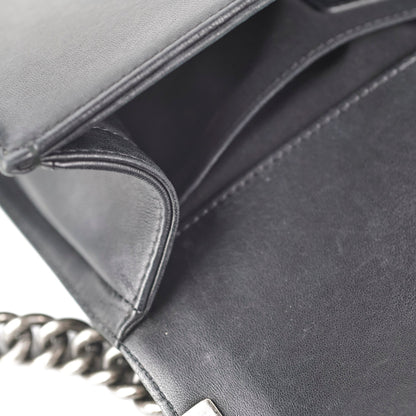 Chanel Old Medium Boy Lambskin Black