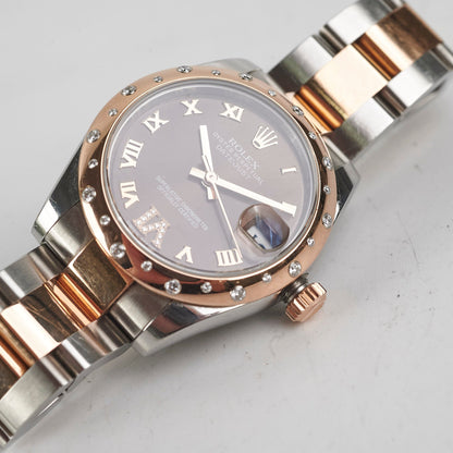 Rolex Datejust 31mm Two Tone Everose Stainless Steel Watch Model 178341 (2013)