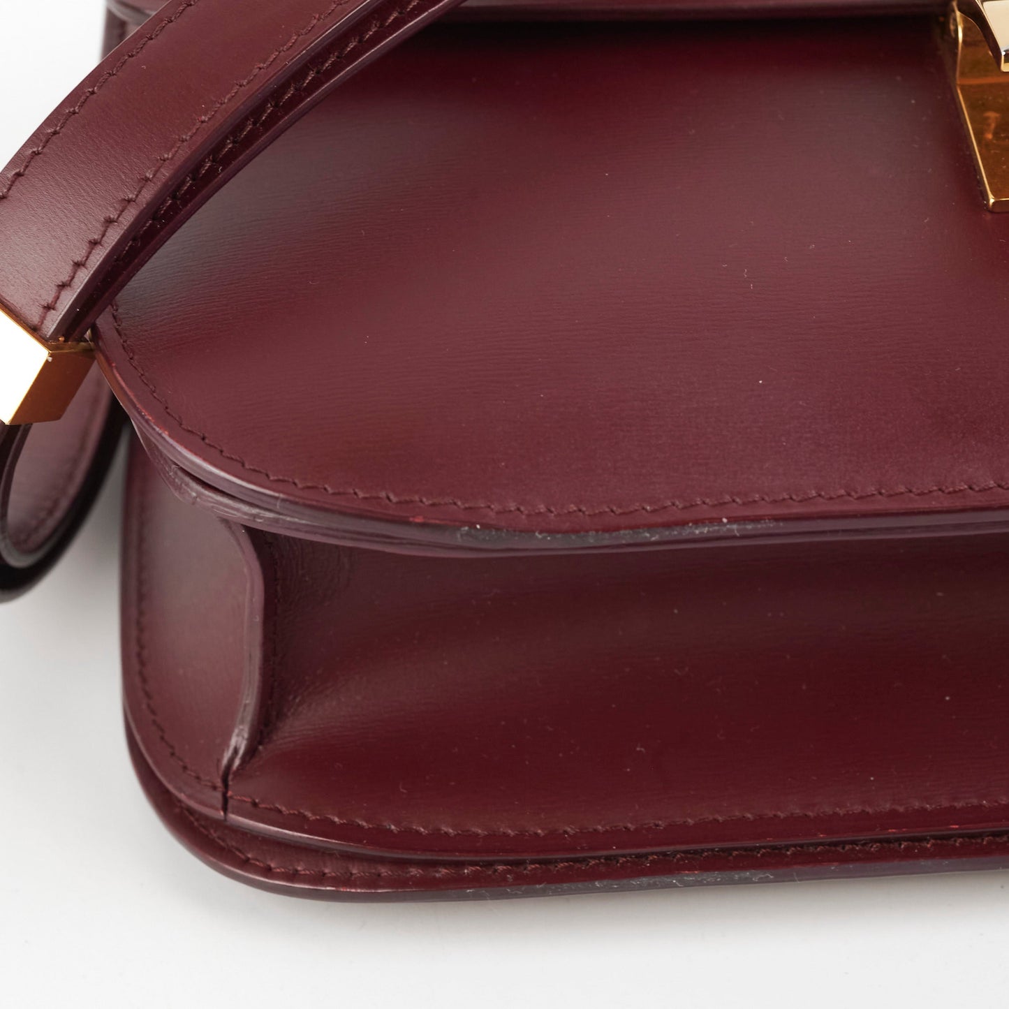 Celine Medium Box Burgundy Crossbody Bag