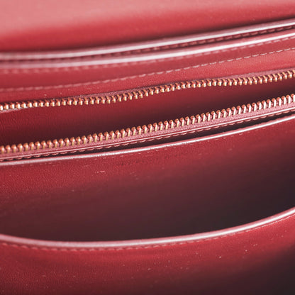 Celine Medium Box Burgundy Crossbody Bag