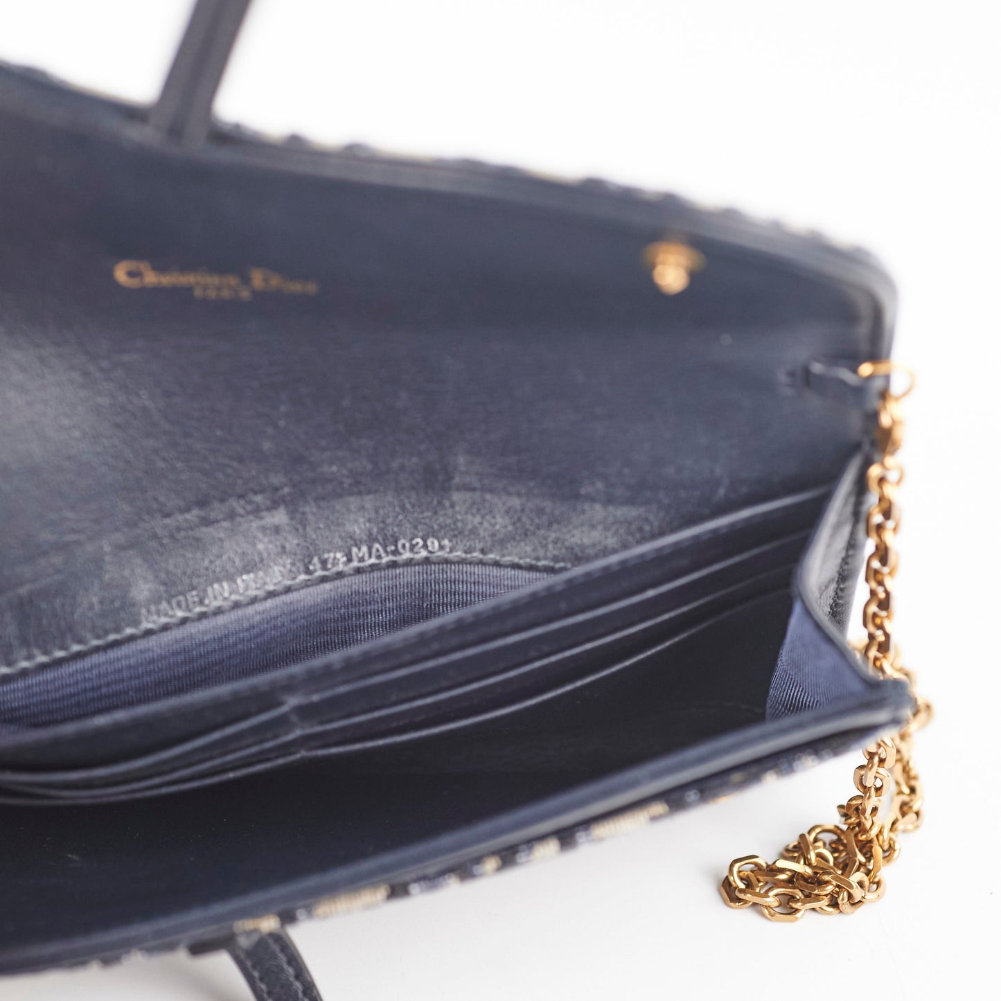 Christian Dior Long Saddle Wallet On Chain WOC