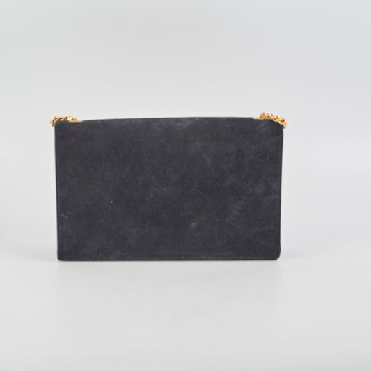 Saint Laurent Kate Medium Tassel Suede Black