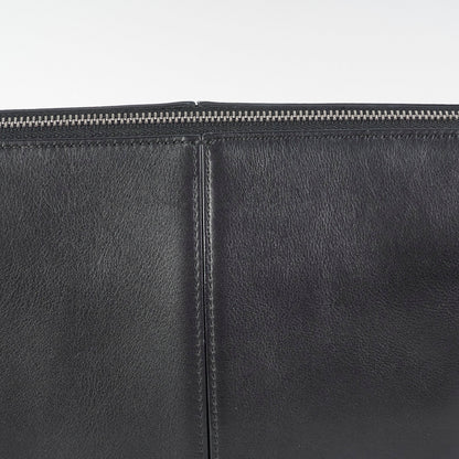 Celine TriFold Clutch On Chain Black Leather