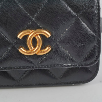 Chanel Micro Belt Bag Cardholder xLambskin Black - Series 31