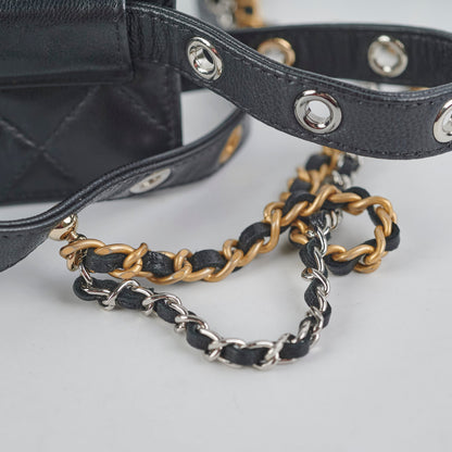 Chanel Micro Belt Bag Cardholder xLambskin Black - Series 31