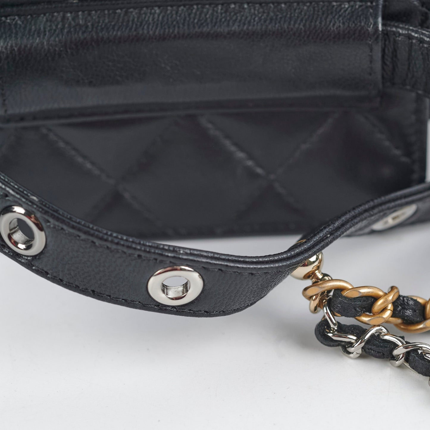 Chanel Micro Belt Bag Cardholder xLambskin Black - Series 31