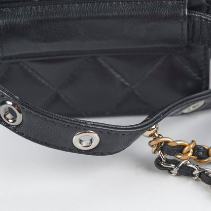 Chanel Micro Belt Bag Cardholder xLambskin Black - Series 31