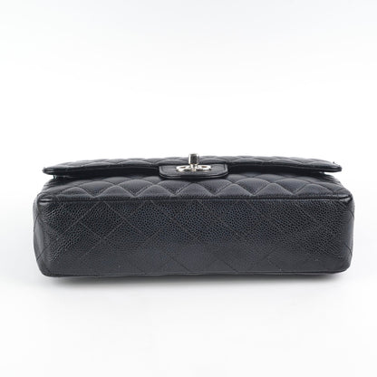 Chanel Caviar Medium/Large Double Classic Flap Black