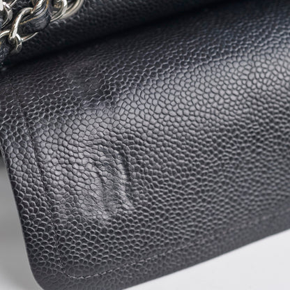 Chanel Caviar Medium/Large Double Classic Flap Black