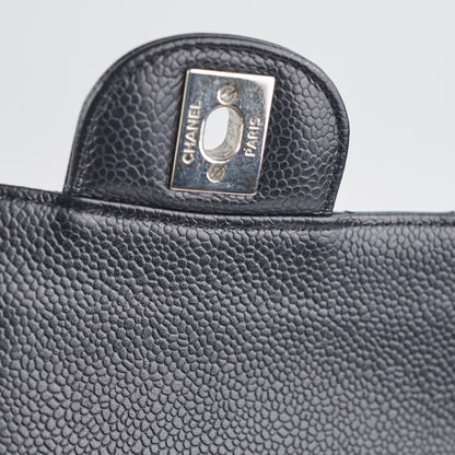 Chanel Caviar Medium/Large Double Classic Flap Black