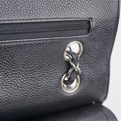 Chanel Caviar Medium/Large Double Classic Flap Black