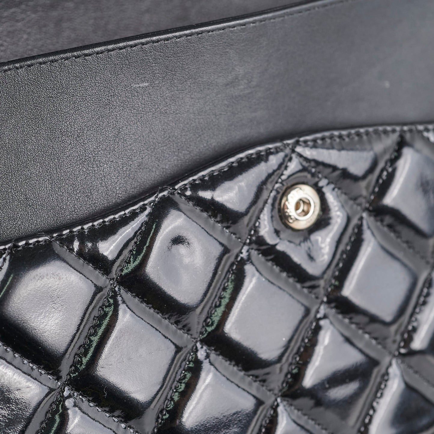 Chanel Maxi Patent Flap Black 20 Series