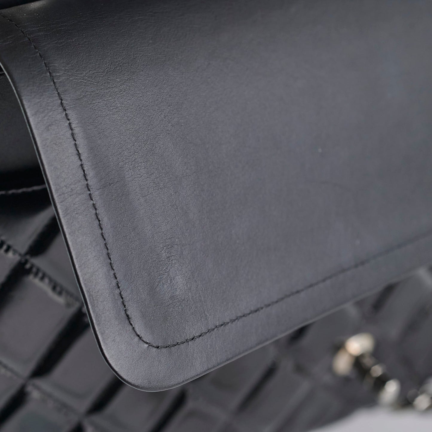 Chanel Maxi Patent Flap Black 20 Series