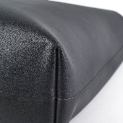 Saint Laurent East West Black Leather Shopping Shoulder Tote
